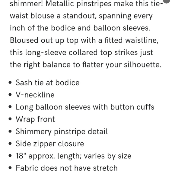 Venus Metallic Stripe Crop Top - Picture 4 of 7